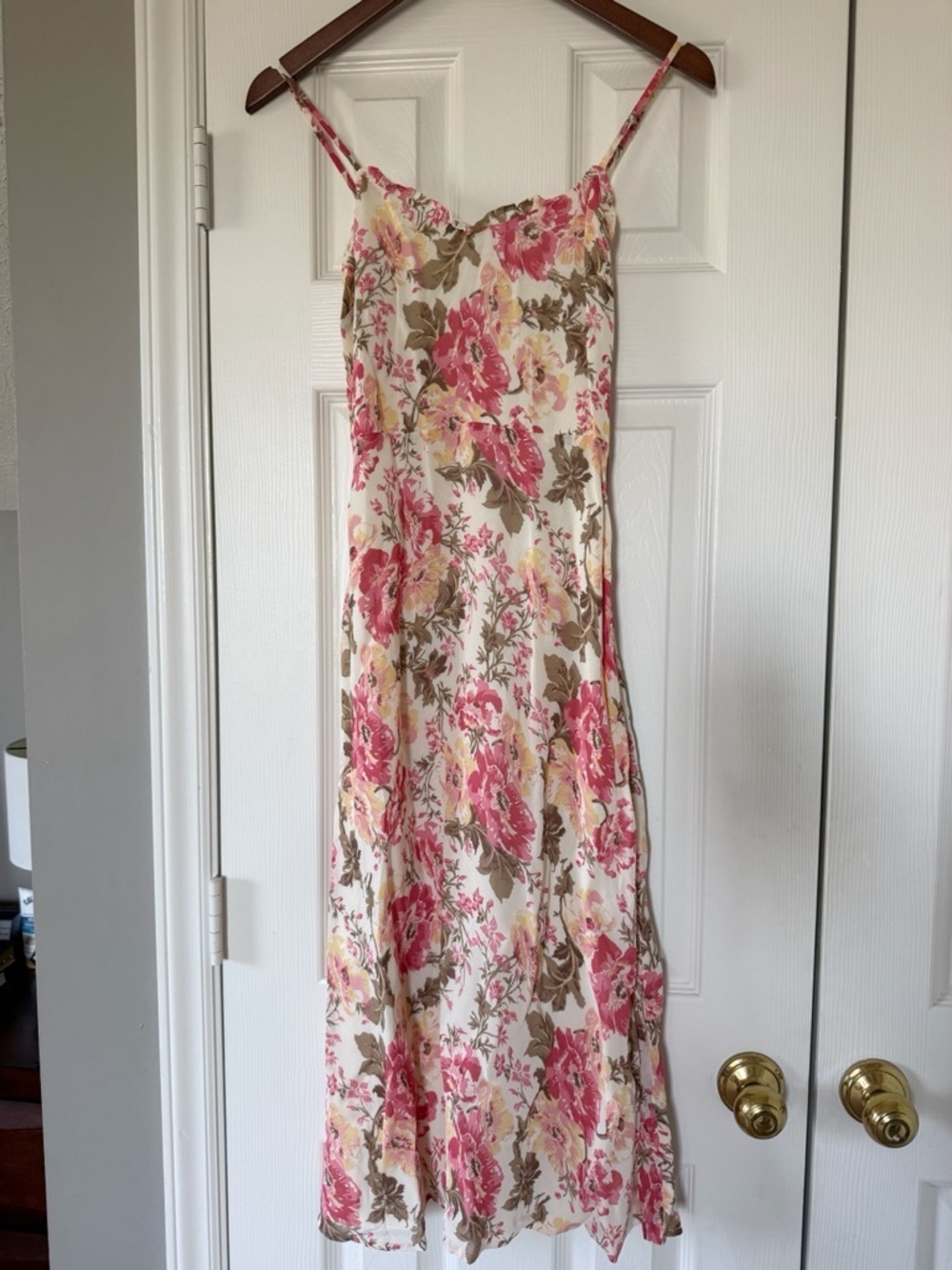 Reformation Cassandra Pink Floral Midi Dress Size 2 NWT - Picture 5 of 16